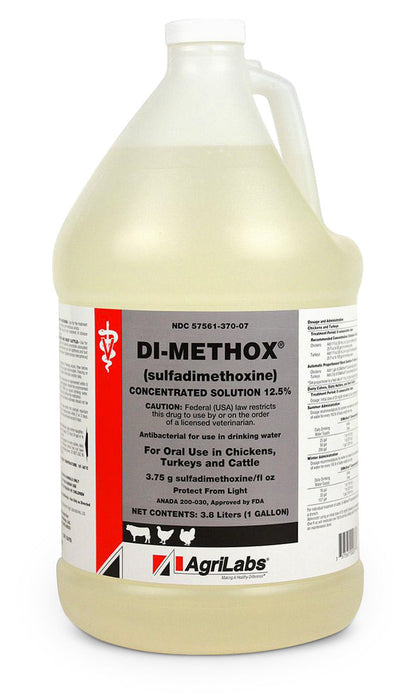 Rx Sulfadimethoxine (Di-Methox) 12.5% Oral Solution, 1 gal -   