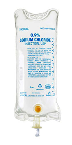 Rx Sodium Chloride 0.9% x 1000ml bag -   