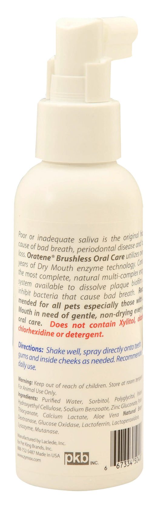 Oratene Brushless Breath Freshener, 4 oz -   