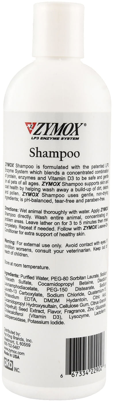 ZYMOX Enzymatic Shampoo with Vitamin D3 -   