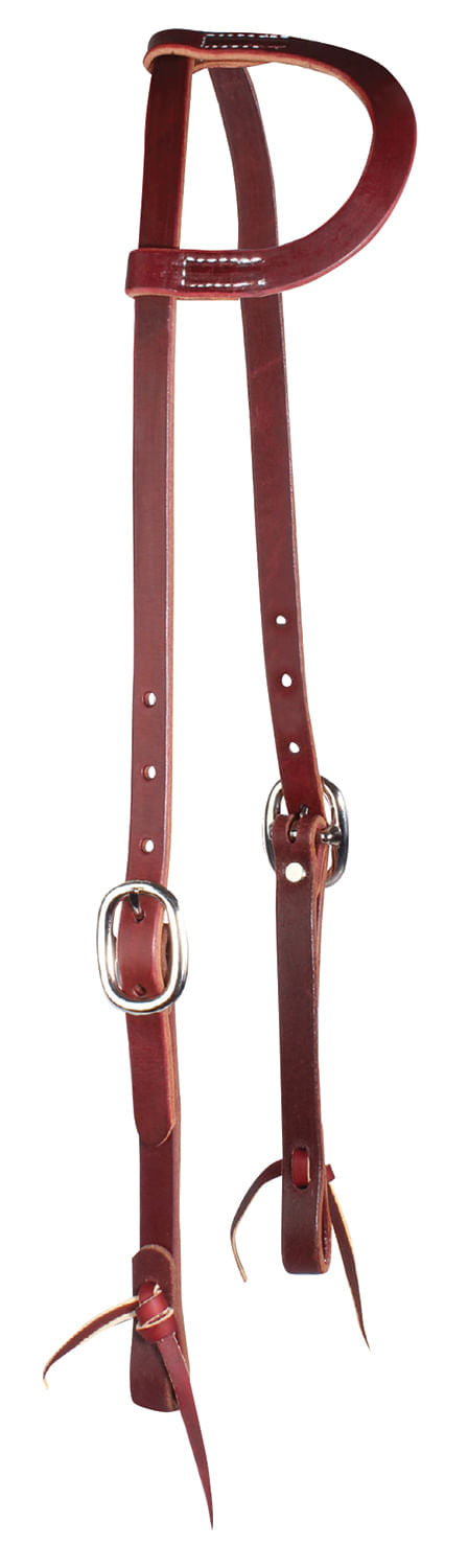 Professional's Choice Trainers One-Ear Horse Headstall, Burgundy -   