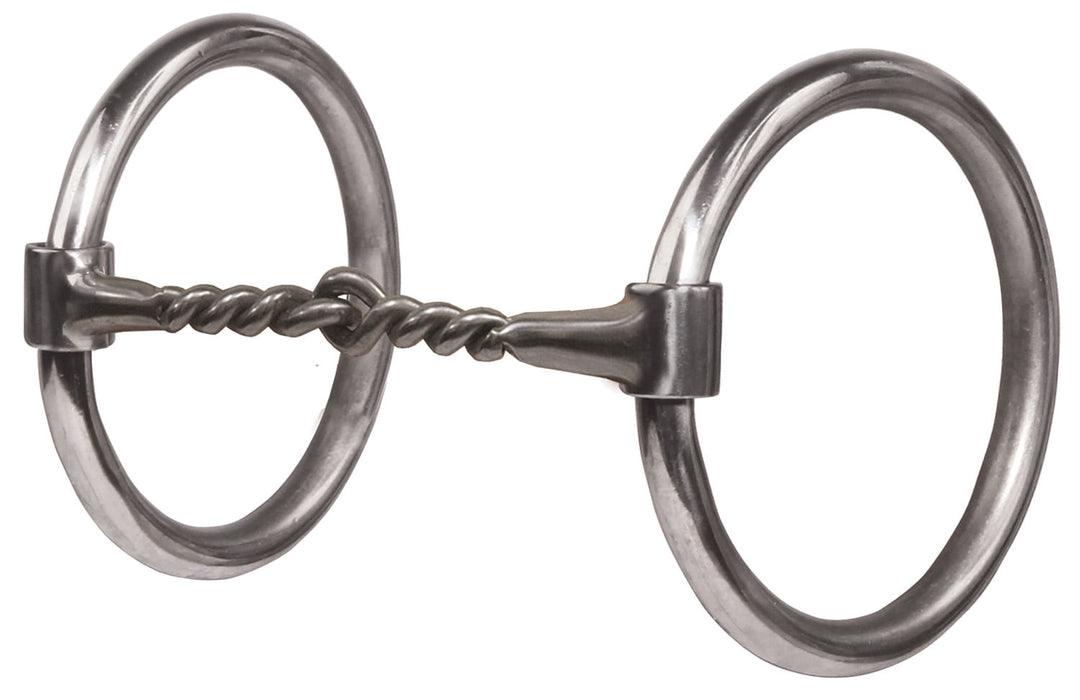 Equisential Half and Half Loose Ring Snaffle Bit - Stainless Steel  