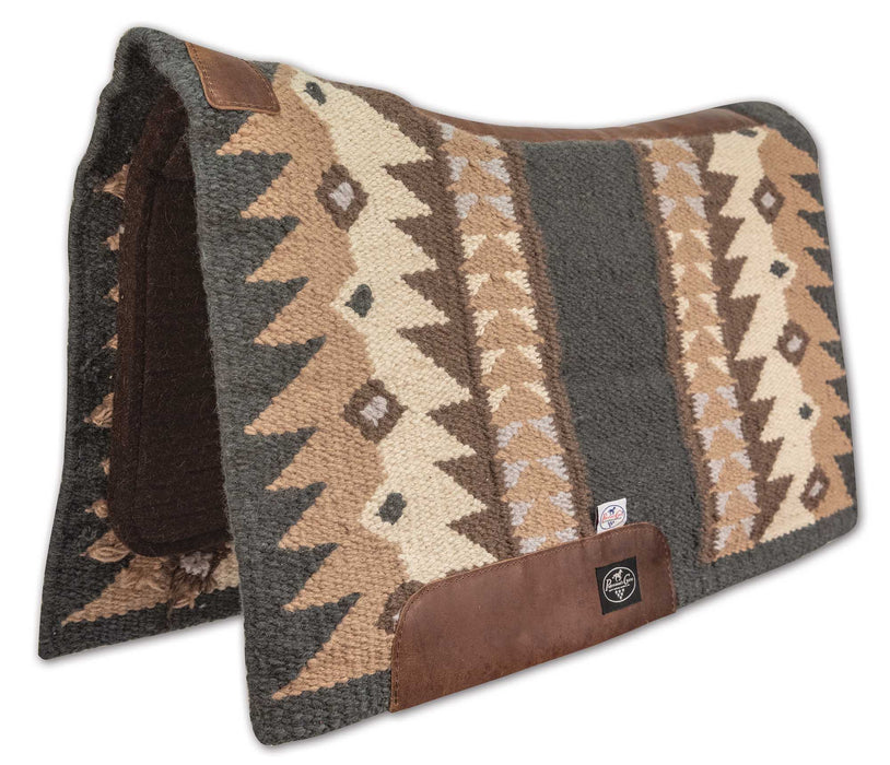 Fuse Saddle Pad, 3/4"x 33 x 38 - Charcoal/Tan  