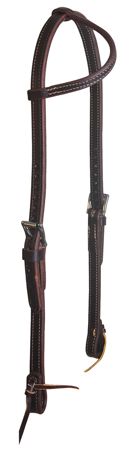 Professional's Choice Horseman’s One-Ear Headstall - Burgundy Horse 