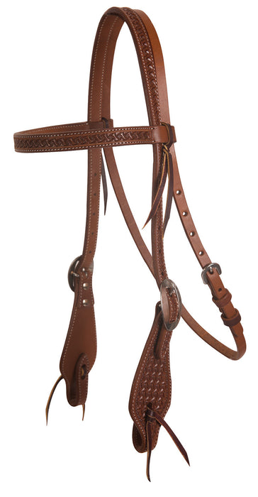 Oiled Windmill Browband Headstall - Horse  