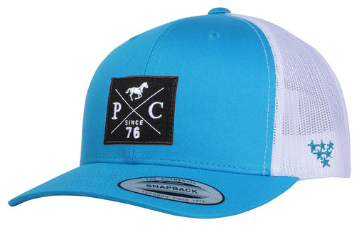 PC 2-Tone Trucker Hat, Turquoise/White - Turquoise/White  