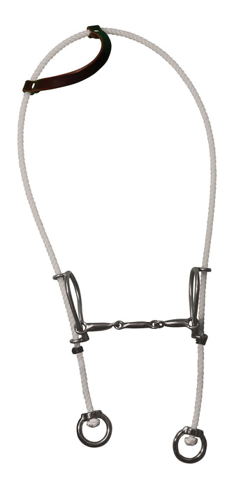 Professional’s Choice 3-Piece Snaffle Rope Gag - Stainless Steel  