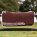 Steam-Pressed Saddle Pad with Fleece Bottom - Chocolate  