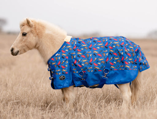 Professional's Choice 1200D Mini & Pony Rain Sheet, "Raining Cats & Dogs" - 54 in  