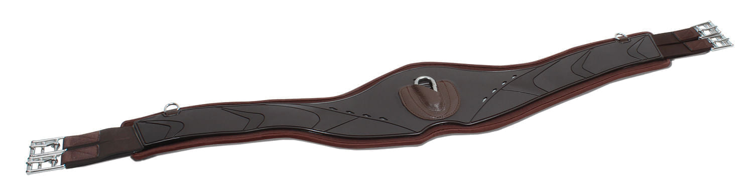 Professional's Choice Contoured Jump Girth, Brown - 42 in  