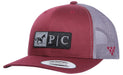 Professional's Choice 2-Tone Trucker Hat, Burgundy/Gray -   