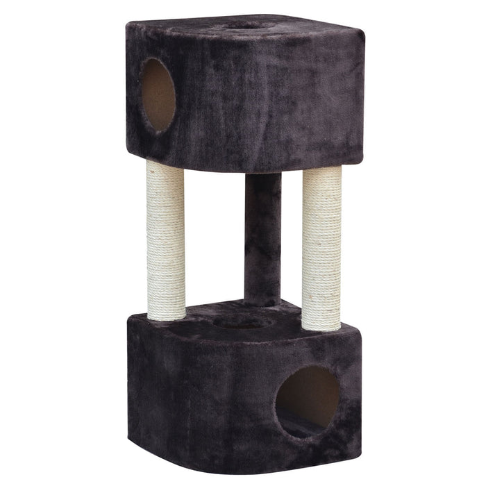 Fleece Cat Condo with Sisal Posts, Sm -   