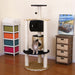 Multi-Level Leopard Print Cat House -   