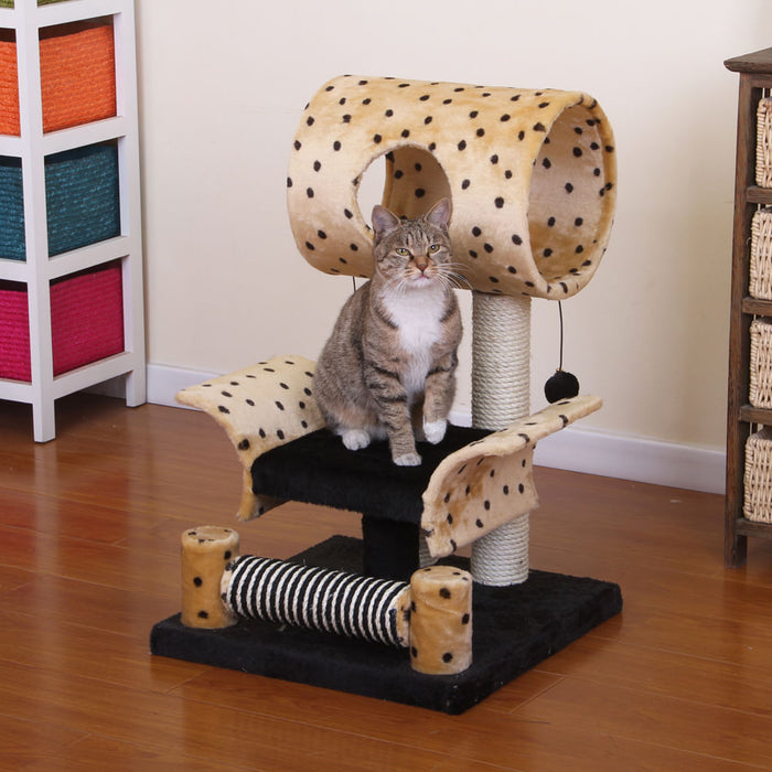 Leopard Print Cat Furniture, 18" x 18" x 28" -   