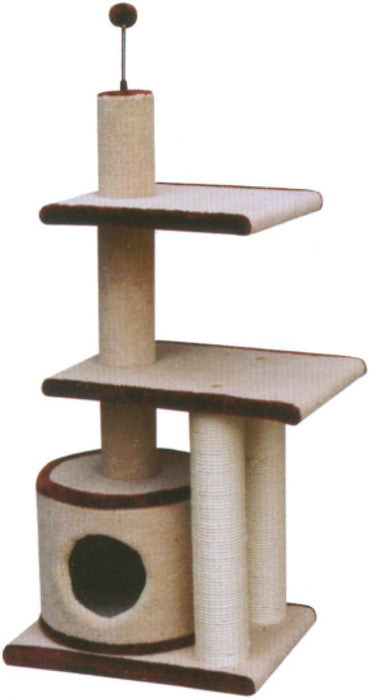 3 Level Cat Condo w/ Sisal Post, each -   