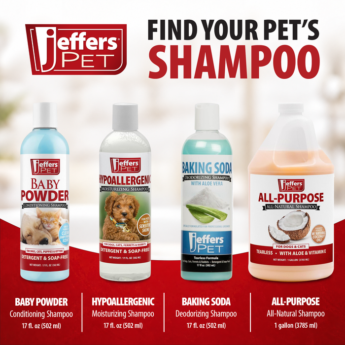 Champú desodorante para mascotas con bicarbonato de sodio de Jeffers