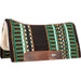 Cashel Blanket Top Performance Saddle Pad - Black & Green 32" x 34" Black & Green