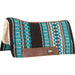 Cashel Blanket Top Performance Saddle Pad - BLACK & TURQUOISE 32" x 34" BLACK & TURQUOISE