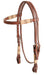 Cashel Rawhide Trim Browband Headstall - Brown Brown 