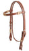 Cashel Rawhide Inlay Browband Headstall - Brown Brown 