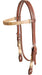 Cashel Rawhide Browband Headstall - Brown Brown 