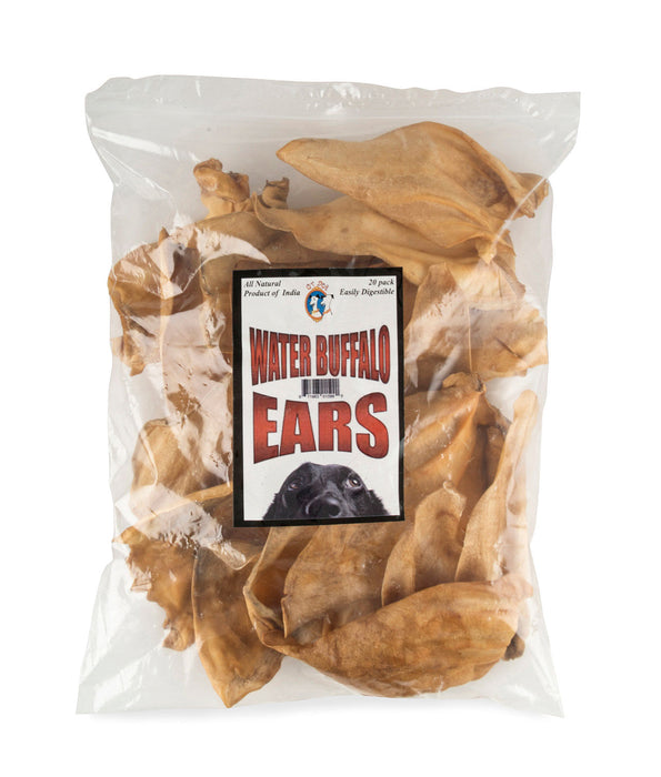 Water Buffalo Ears - 20 Count  