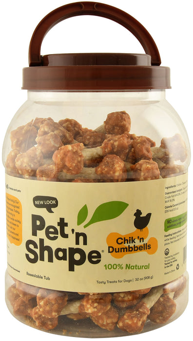 Pet 'n Shape Chik 'n Rice Dumbbells - 2 lb Chik 'n Dumbells  