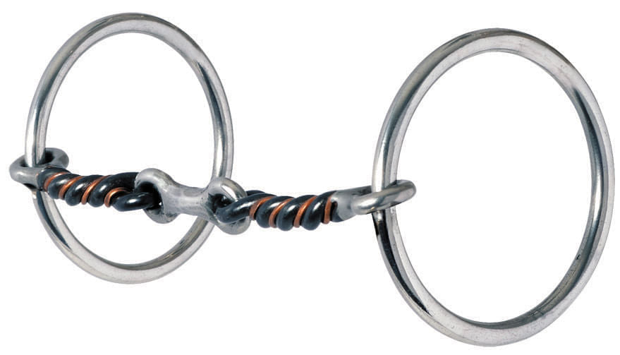 Reinsman Traditional Sweet and Sour Dog Bone Loose Ring Snaffle Bit -   