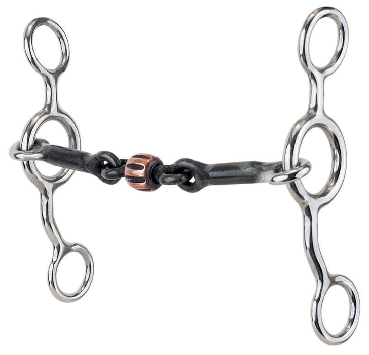 Reinsman Junior Cow Horse 3-Piece and Roller Bit -   