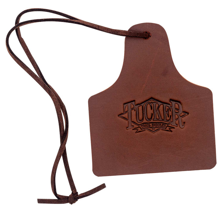 Tucker Cattle Ear Tag Leather Air Freshener - Trail Head  