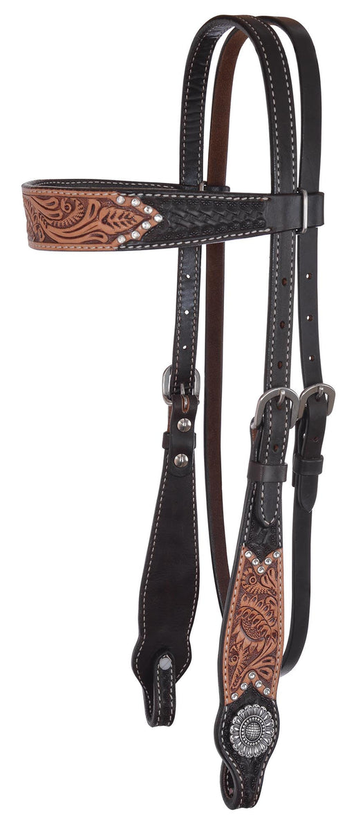 Camarillo Sleepy Sunflower Browband Headstall -   