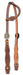 Circle Y Dawson One Ear Headstall, Full - Old West Brown Full 