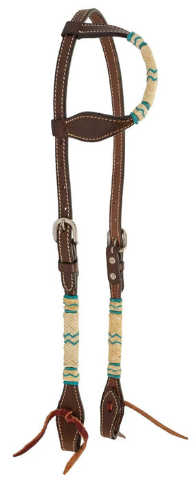 Circle Y Day Money One Ear Headstall, Full - Chocolate Brown Full 