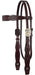 Circle Y Great Oak Browband Headstall, Full - Walnut Full 