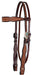 Circle Y Montana Browband Headstall, Full - Vintage Brown Full 