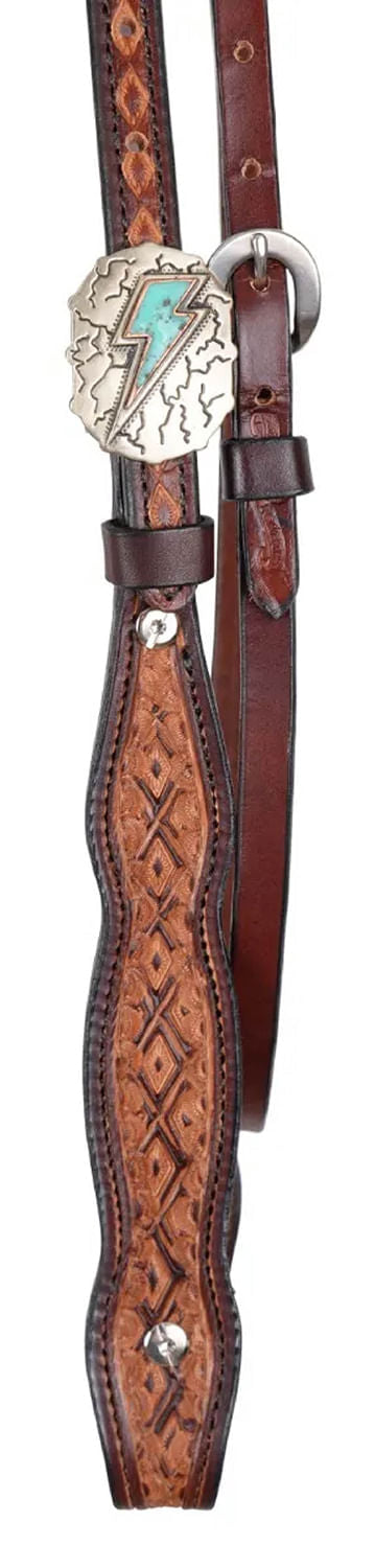 Circle Y Montana Browband Headstall, Full - Vintage Brown Full 