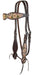 Circle Y Dogwood Desert Browband Headstall, Full - Vintage Brown Full 