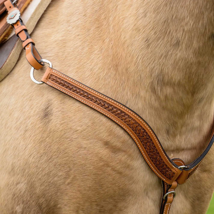 Circle Y Dawson Breast Collar, Full - Old West Brown Full 