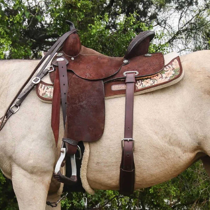 Reinsman APEX Dogwood Desert Roper Saddle Pad, 30" x 30" - Cream 30" x 30" 