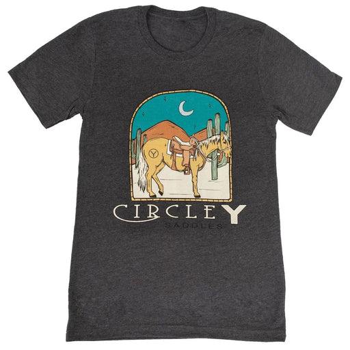 Circle Y Women's Hitching Post Tee - Grey M 