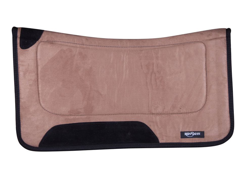 Reinsman Microsuede Contour Tacky Too Saddle Pad - Cappuchino/Caramel  