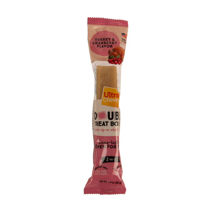 Ultra Chewy Double Treat Bone - Turkey & Cranberry Turkey & Cranberry 