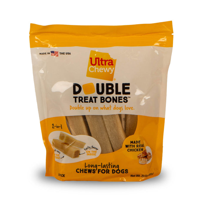 Ultra Chewy Double Treat Bone Value Pack - Chicken Chicken 