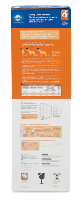 PetSafe Sliding Glass Pet Door - Medium Sliding Glass Pet Door  