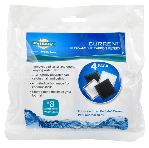 PetSafe Current Fountain Replacement Filters, 4 pack - 4-Pack Replacement Filters for Current  