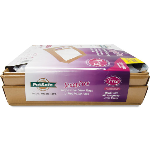 ScoopFree Litter Box System (& Replacement Trays) - 3 pack Dye/Perfume Free Replacement Trays  