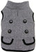 Classic Tweed Dog Coat, Black/White - Large  