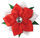 Holiday Poinsettia Collar Slide - 2-pk XS/S Holiday Poinsettia Collar Slide (1 Red, 1 White)  