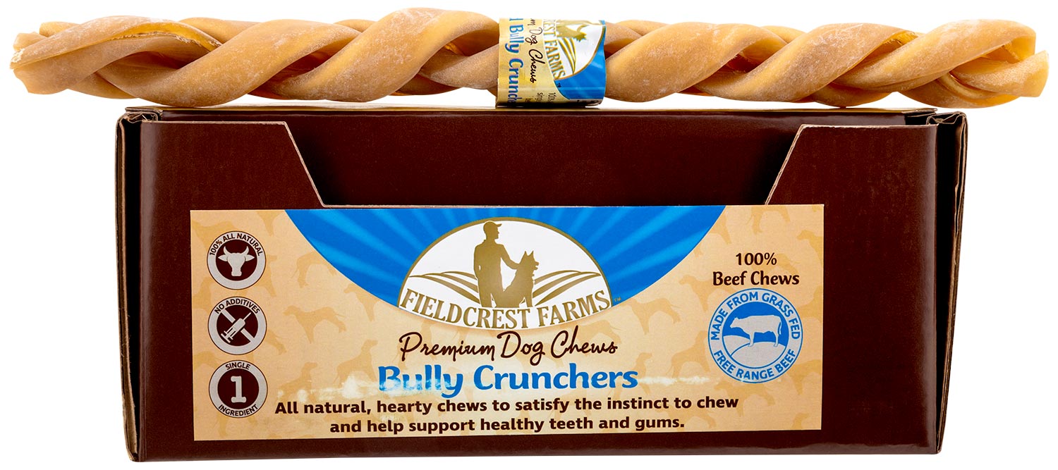 Fieldcrest Farms Braided Bully Crunchers Bully Stick Dog Treats, 12" - 12" Fieldcrest Farms Braided Bully Crunchers, 15 ct  