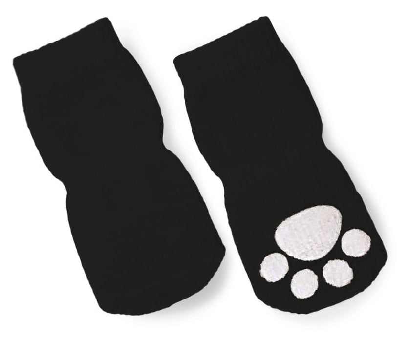 Slipper Socks (set of 4) - Medium Black Slipper Socks  